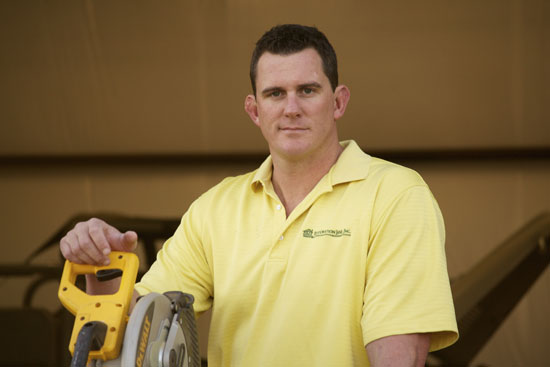 Nick Lane, owner of Aussie Lane Construction
